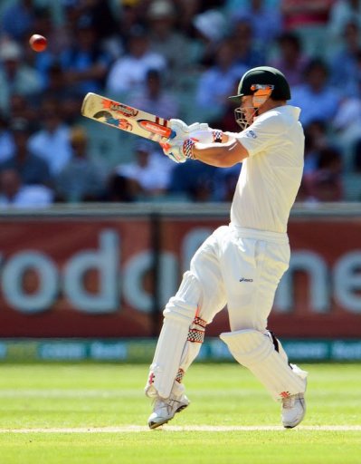 David Warner hooks a ball from the Sri Lankan bowling and is caught in the second Test on December 26, 2012 David Warner hooks a ball from the Sri Lankan bowling and is caught in the second Test on December 26, 2012