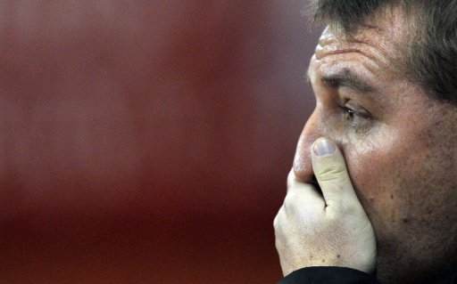 Liverpool manager Brendan Rodgers reacts at The Britannia stadium, Stoke-on-Trent, on December 26, 2012 Liverpool manager Brendan Rodgers reacts at The Britannia stadium, Stoke-on-Trent, on December 26, 2012