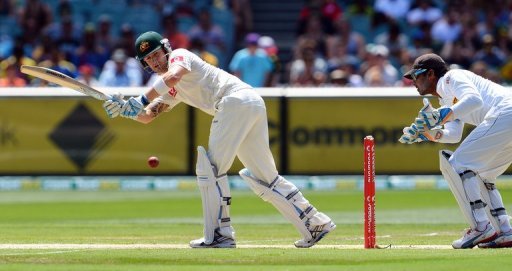 Michael Clarke turns a ball to leg during the second day of the second Test in Melbourne on December 27, 2012 Michael Clarke turns a ball to leg during the second day of the second Test in Melbourne on December 27, 2012