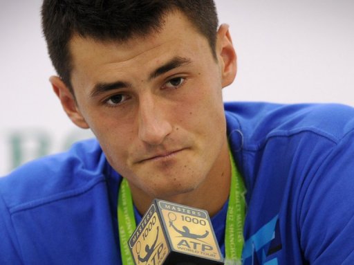 Young Australian tennis star, Bernard Tomic, pictured during a press conference in Shanghai, on October 9, 2012 Young Australian tennis star, Bernard Tomic, pictured during a press conference in Shanghai, on October 9, 2012