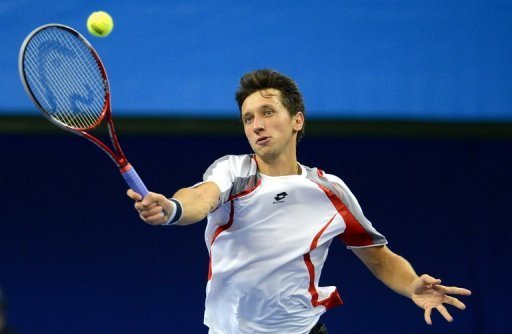 Ukraine's Sergiy Stakhovsky pictured during the quarter-final of the ATP Stockholm Open on October 19, 2012 Ukraine's Sergiy Stakhovsky pictured during the quarter-final of the ATP Stockholm Open on October 19, 2012