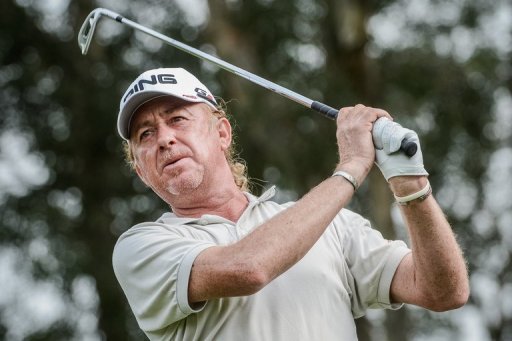 Miguel Angel Jimenez tees off during the Hong Kong Open on November 15, 2012 Miguel Angel Jimenez tees off during the Hong Kong Open on November 15, 2012