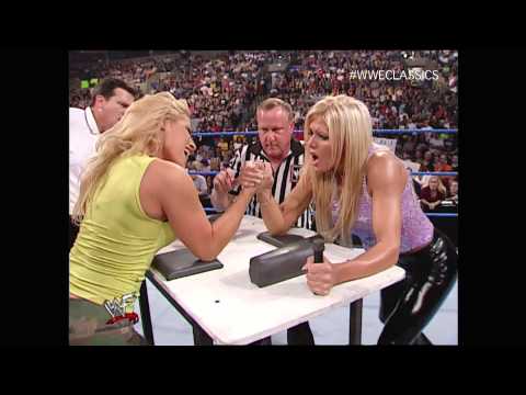 Video: WWE vs WCW Diva Arm Wrestling Match