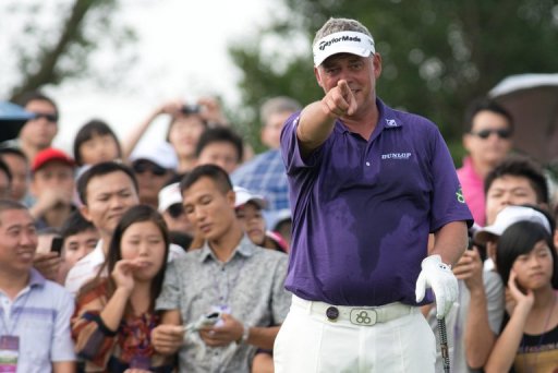 Darren Clarke of Northern Ireland at the Mission Hills golf resort in Haikou, China on October 20, 2012 Darren Clarke of Northern Ireland at the Mission Hills golf resort in Haikou, China on October 20, 2012