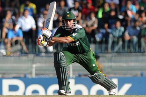 Nasir Jamshed plays a shot during a match in Colombo, on October 2, 2012 Nasir Jamshed plays a shot during a match in Colombo, on October 2, 2012
