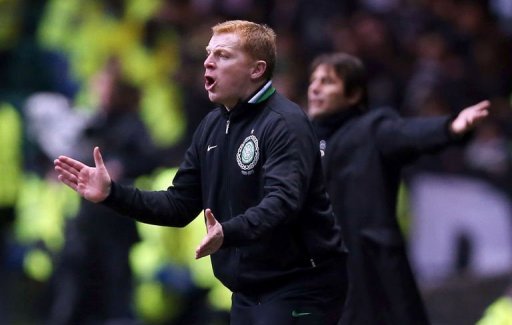 Celtic's coach Neil Lennon shouts during their UEFA Champions League football match in Glasgow, February 12, 2013 Celtic's coach Neil Lennon shouts during their UEFA Champions League football match in Glasgow, February 12, 2013