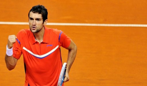 Croatia's Marin Cilic, February 3, 2013, in Turin Croatia's Marin Cilic, February 3, 2013, in Turin
