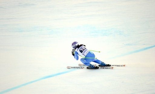 Slovenian Tina Maze takes part in a training run in Garmisch-Partenkirchen, southern Germany, on February 28, 2013 Slovenian Tina Maze takes part in a training run in Garmisch-Partenkirchen, southern Germany, on February 28, 2013