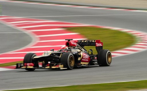 Lotus' French driver Romain Grosjean during F1 testing at the Catalunya circuit in Montmelo, Spain, on March 1, 2013 Lotus' French driver Romain Grosjean during F1 testing at the Catalunya circuit in Montmelo, Spain, on March 1, 2013