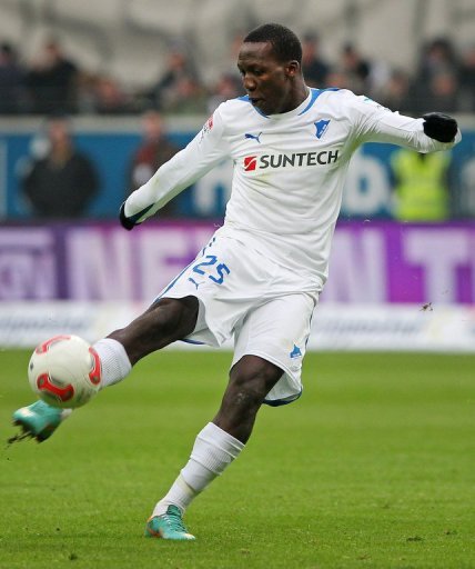 Hoffenheim's Luis Advincula is pictured during their Bundesliga match against Eintracht Frankfurt on January 26, 2013 Hoffenheim's Luis Advincula is pictured during their Bundesliga match against Eintracht Frankfurt on January 26, 2013