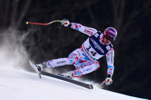 France's Adrien Theaux at the 2013 Ski World Championships in Schladming, Austria on February 11, 2013 France's Adrien Theaux at the 2013 Ski World Championships in Schladming, Austria on February 11, 2013