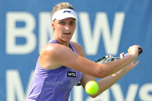 Czech player Karolina Pliskova hits a returns against Japan's Ayumi Morita in Kuala Lumpur on March 2, 2013 Czech player Karolina Pliskova hits a returns against Japan's Ayumi Morita in Kuala Lumpur on March 2, 2013
