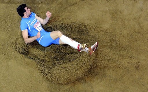 Italy's Daniele Greco competes in the men's triple jump final on March 2, 2013 Italy's Daniele Greco competes in the men's triple jump final on March 2, 2013