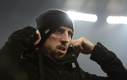 Bayern's Franck Ribery is pictured ahead of his side's German Cup match against Borussia Dortmund on February 27, 2013 Bayern's Franck Ribery is pictured ahead of his side's German Cup match against Borussia Dortmund on February 27, 2013