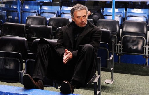 Inter Milan's Jose Mourinho is shown during a match against Chelsea at Stamford Bridge on March 16, 2010 Inter Milan's Jose Mourinho is shown during a match against Chelsea at Stamford Bridge on March 16, 2010