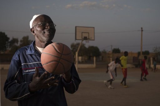 Basketball coach Oumar Tonko Cisse, 60, pictured in Gao, northern Mali, on February 26, 2013 Basketball coach Oumar Tonko Cisse, 60, pictured in Gao, northern Mali, on February 26, 2013