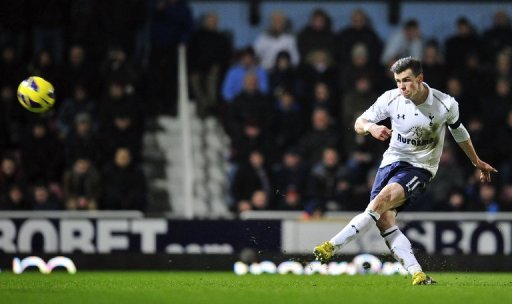 Gareth Bale in action against West Ham on on February 25, 2013 Gareth Bale in action against West Ham on on February 25, 2013
