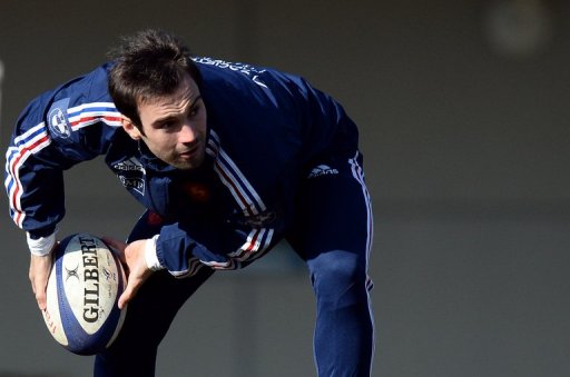 Morgan Parra takes part in a training session in Marcoussis, south of Paris on February 21, 2013 Morgan Parra takes part in a training session in Marcoussis, south of Paris on February 21, 2013