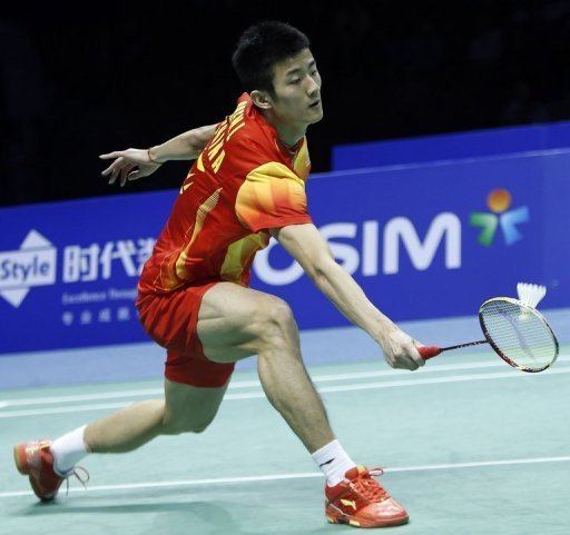 Chen Long of China returns a shot on December 16, 2012 Chen Long of China returns a shot on December 16, 2012