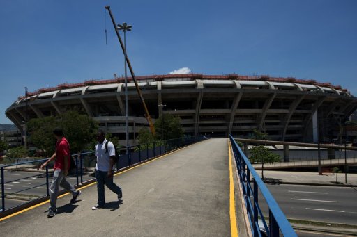 General view of the Maracana stadium during renovation works, in Rio de Janeiro on December 5, 2012 General view of the Maracana stadium during renovation works, in Rio de Janeiro on December 5, 2012