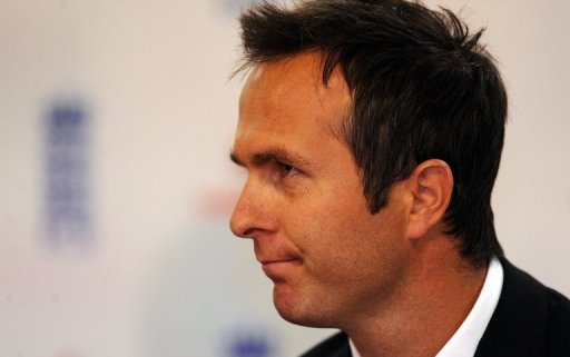 Michael Vaughan gives a press conference in Birmingham, central England, on June 30, 2009 Michael Vaughan gives a press conference in Birmingham, central England, on June 30, 2009