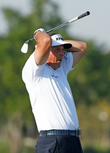 Phil Mickelson nearly holes out from the ninth tee on March 8, 2013 in Doral, Florida Phil Mickelson nearly holes out from the ninth tee on March 8, 2013 in Doral, Florida