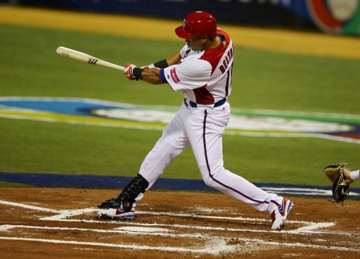 Carlos Beltran hits out against Spain in the World Baseball Classic on March 8, 2013 Carlos Beltran hits out against Spain in the World Baseball Classic on March 8, 2013