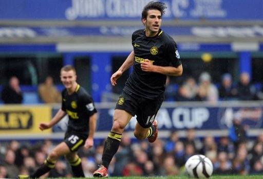 Jordi Gomez celebrates scoring his team's third goal in Liverpool on March 9, 2013 Jordi Gomez celebrates scoring his team's third goal in Liverpool on March 9, 2013