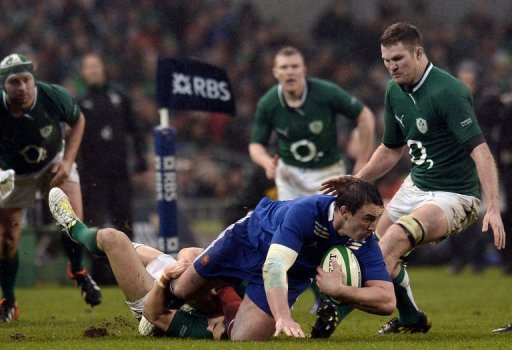 France's N8 Louis Picamoles is tackled by Ireland's scrum half Conor Murray (R) in Dublin on March 9, 2013 France's N8 Louis Picamoles is tackled by Ireland's scrum half Conor Murray (R) in Dublin on March 9, 2013