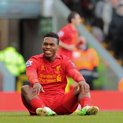 Liverpool striker Daniel Sturridge reacts after missing a chance against Swansea City on February 17, 2013 Liverpool striker Daniel Sturridge reacts after missing a chance against Swansea City on February 17, 2013