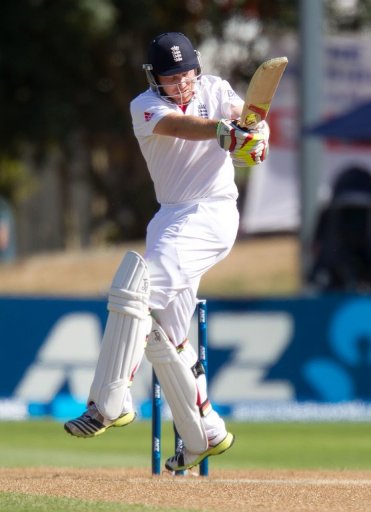 England's Ian Bell bats against New Zealand at the University Oval in Dunedin on March 10, 2013 England's Ian Bell bats against New Zealand at the University Oval in Dunedin on March 10, 2013