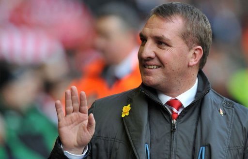 Liverpool manager Brendan Rodgers arrives for the Premier League match against Tottenham Hotspur on March 10, 2013 Liverpool manager Brendan Rodgers arrives for the Premier League match against Tottenham Hotspur on March 10, 2013
