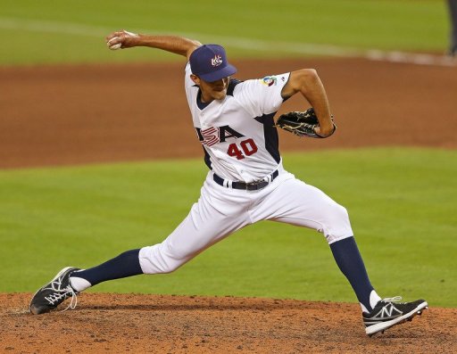 Steve Cishek of the United States pitches during a World Baseball Classic game against Puerto Rico on March 12, 2013 Steve Cishek of the United States pitches during a World Baseball Classic game against Puerto Rico on March 12, 2013