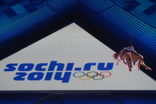 Participants celebrate the one year countdown to the Sochi 2014 Winter Olympics in Sochi on February 7, 2013 Participants celebrate the one year countdown to the Sochi 2014 Winter Olympics in Sochi on February 7, 2013