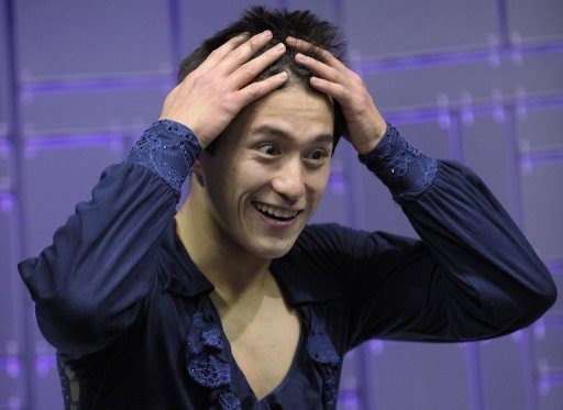 Patrick Chan reacts to his score of 98.37 at the World Figure Skating Championships on March 13, 2013 Patrick Chan reacts to his score of 98.37 at the World Figure Skating Championships on March 13, 2013