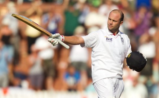 England's Jonathan Trott celebrates his century on day one of the second Test against New Zealand on March 14, 2013 England's Jonathan Trott celebrates his century on day one of the second Test against New Zealand on March 14, 2013