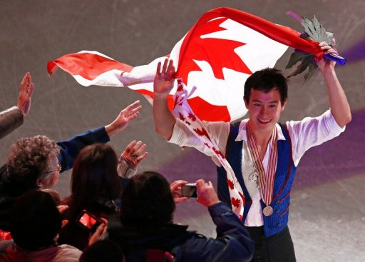 Patrick Chan celebrates his gold title at the World Figure Skating Championships in London, Ontario, on March 15, 2013 Patrick Chan celebrates his gold title at the World Figure Skating Championships in London, Ontario, on March 15, 2013