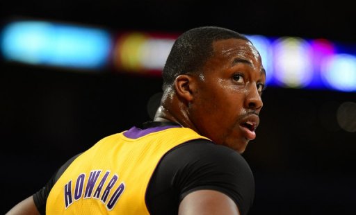 Dwight Howard of the LA Lakers, shown on February 28, 2013 in Los Angeles, California Dwight Howard of the LA Lakers, shown on February 28, 2013 in Los Angeles, California