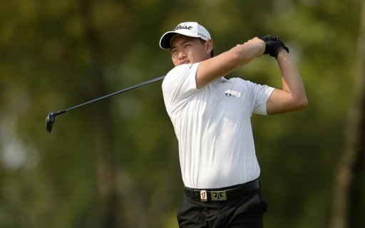 Lucas Lee hits a shot during the Thailand Open at the Thana City Golf and Sports Club in Bangkok on March 16, 2013 Lucas Lee hits a shot during the Thailand Open at the Thana City Golf and Sports Club in Bangkok on March 16, 2013