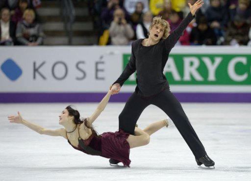 Gold medalists Meryl Davis and Charlie White of the US compete, March 16, 2013 in London, Canada Gold medalists Meryl Davis and Charlie White of the US compete, March 16, 2013 in London, Canada