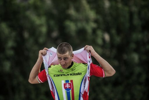 Slovak cyclist Peter Sagan is shown on the Tour of Oman, February 12, 2013 Slovak cyclist Peter Sagan is shown on the Tour of Oman, February 12, 2013
