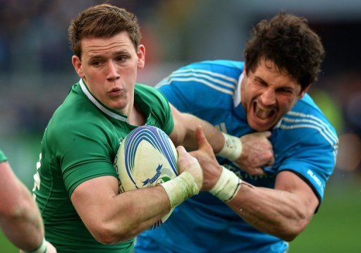 Ireland's Iain Henderson (L) is tackled by Italy's Alessandro Zanni during their Six Nations match on March 16, 2013 Ireland's Iain Henderson (L) is tackled by Italy's Alessandro Zanni during their Six Nations match on March 16, 2013