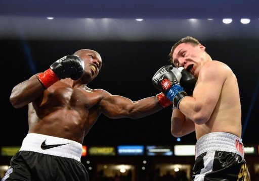 Timothy Bradley (L) lands a punch during his WBO welterweight title fight against Ruslan Provodnikov on March 16, 2013 Timothy Bradley (L) lands a punch during his WBO welterweight title fight against Ruslan Provodnikov on March 16, 2013