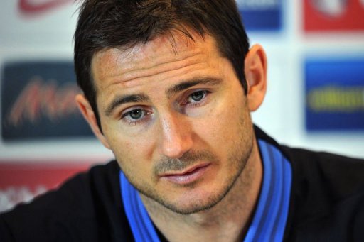 Frank Lampard attends a press conference at the St George's Park training complex on March 19, 2013 Frank Lampard attends a press conference at the St George's Park training complex on March 19, 2013