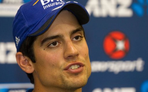 England captain Alastair Cook speaks to the media on March 18, 2013 England captain Alastair Cook speaks to the media on March 18, 2013