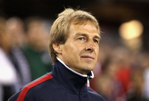 Jurgen Klinsmann during a friendly against Venezuela on January 21, 2012 Jurgen Klinsmann during a friendly against Venezuela on January 21, 2012