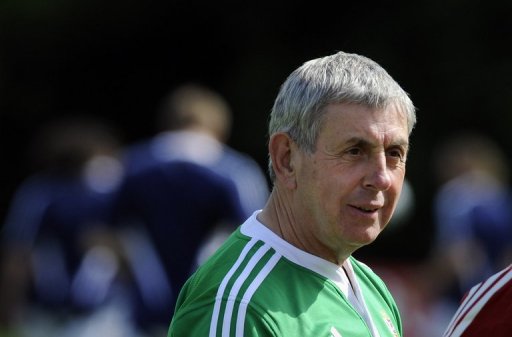 Then British and Irish Lions head coach Ian McGeechan during a training session on May 19, 2009 Then British and Irish Lions head coach Ian McGeechan during a training session on May 19, 2009