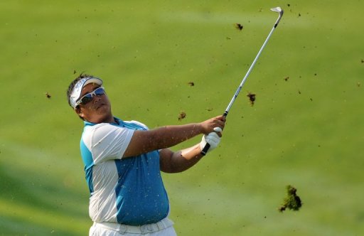 Kiradech Aphibarnrat plays a stroke at the Maybank Malaysian Open in Kuala Lumpur on March 21, 2013 Kiradech Aphibarnrat plays a stroke at the Maybank Malaysian Open in Kuala Lumpur on March 21, 2013