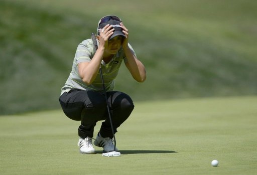Beatriz Recari of Spain lines up a putt during Round Two of the LPGA 2013 Kia Classic in Carlsbad, on March 22, 2013 Beatriz Recari of Spain lines up a putt during Round Two of the LPGA 2013 Kia Classic in Carlsbad, on March 22, 2013