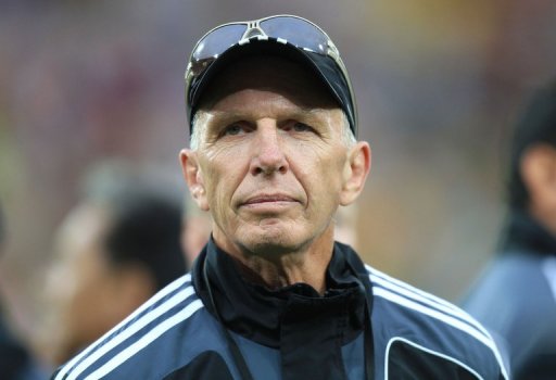 New Zealand head coach Gordon Tietjens, pictured during a Rugby Sevens tournament in Wellington, on February 3, 2012 New Zealand head coach Gordon Tietjens, pictured during a Rugby Sevens tournament in Wellington, on February 3, 2012